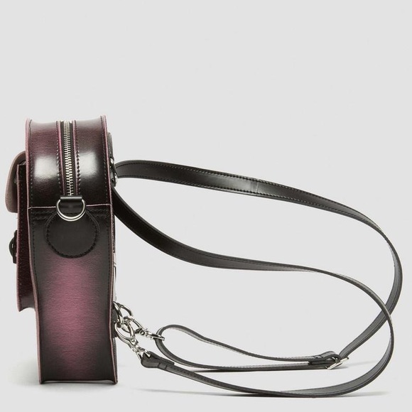 Dr. martens Heart Shaped Distressed Leather Backpack doc marten bag pink black - Picture 6 of 17